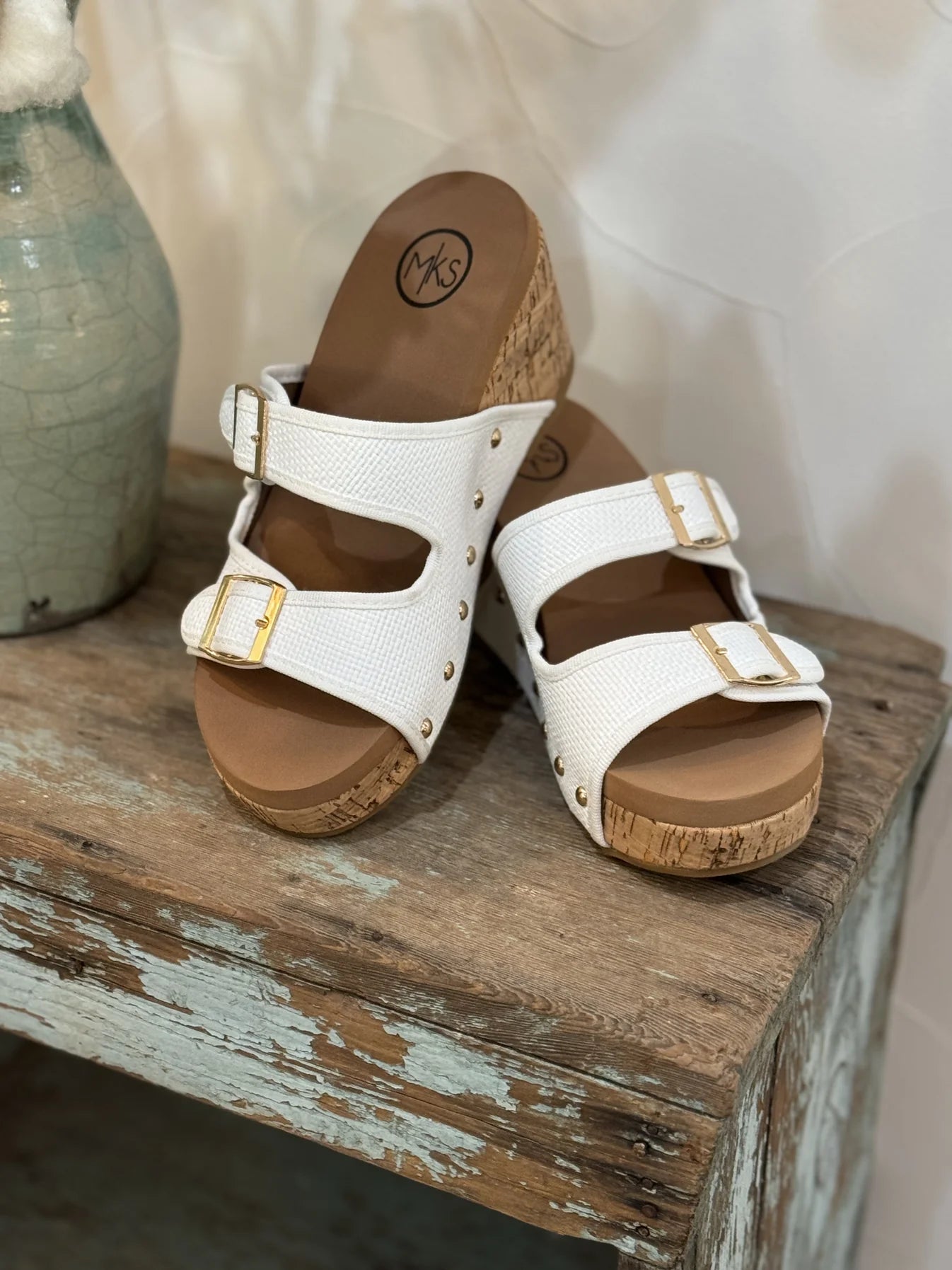 CADE Women's Cork Wedge Platform Sandals-Sandals-Reef Love