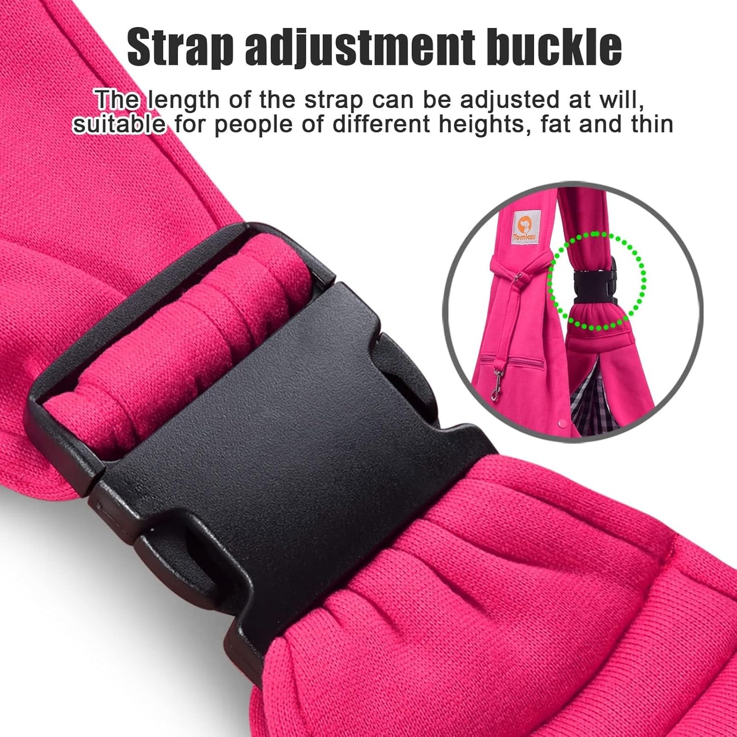 Dog Sling Carrier for Small Dogs Puppy Carrier for Small Dogs (Rose Red, Adjustable Strap for 3-10 Lbs & Zipper Pocket)