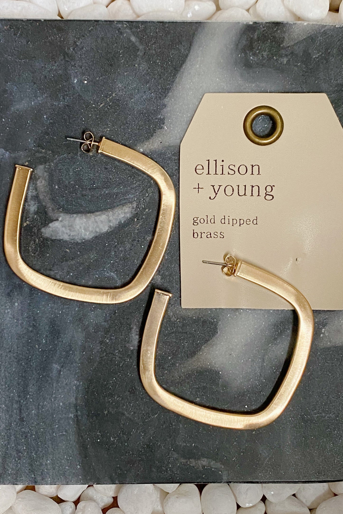 Overall Luxe Square Hoop Earrings-Jewelry & Accessories - Earrings - Hoop Earrings-Reef Love