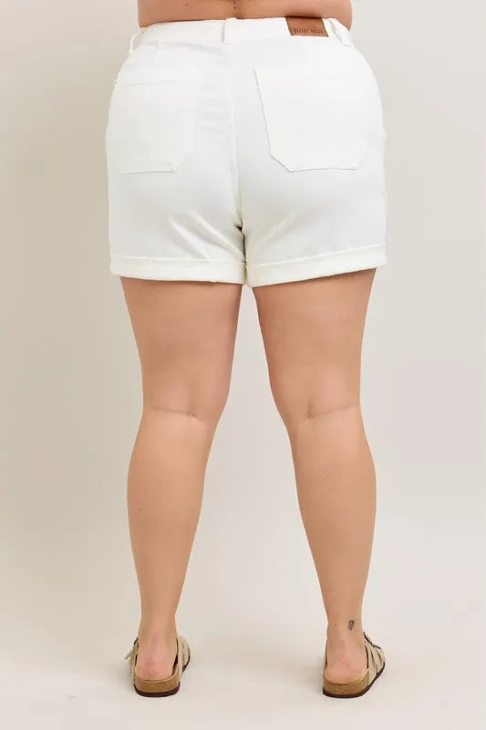 Judy Blue High Waist Cuff Denim Shorts
