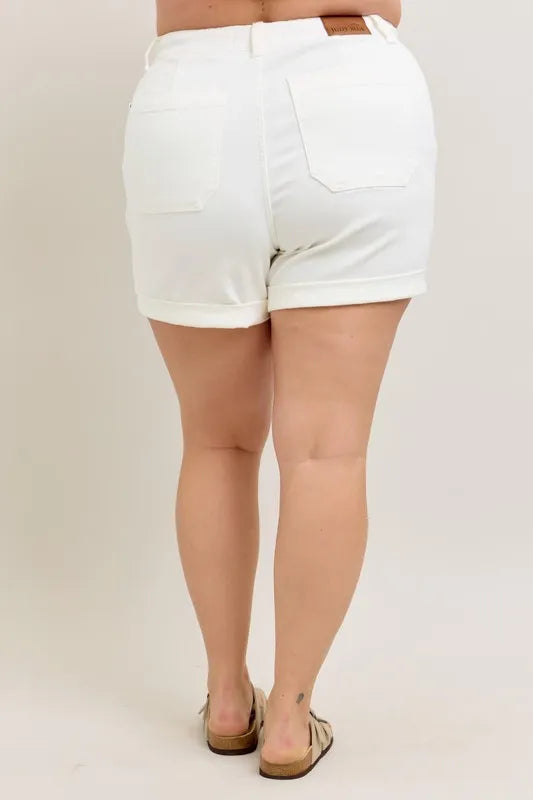 Judy Blue High Waist Cuff Denim Shorts