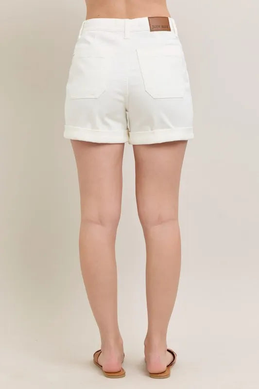 Judy Blue High Waist Cuff Denim Shorts