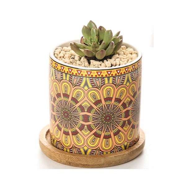 Mandala Planter Set of 4-Planter-Reef Love
