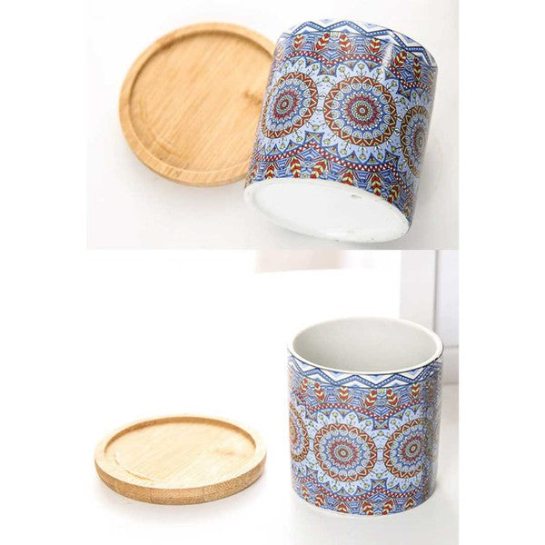 Mandala Planter Set of 4-Planter-Reef Love