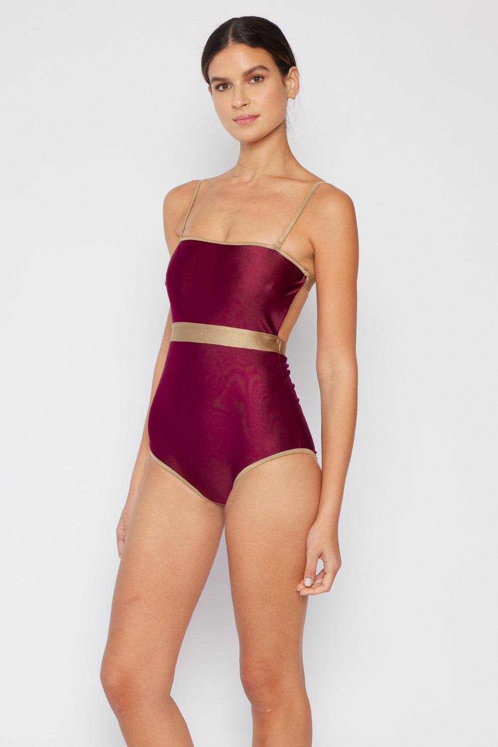 Marina West Swim Wave Break Contrast Trim One-Piece Swimsuit-One Piece Swimsuit-Reef Love