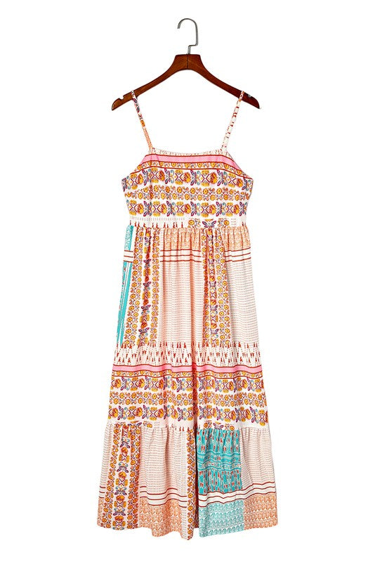 Mint Boho Patchwork Sundress