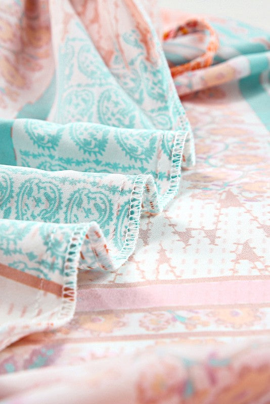 Mint Boho Patchwork Sundress