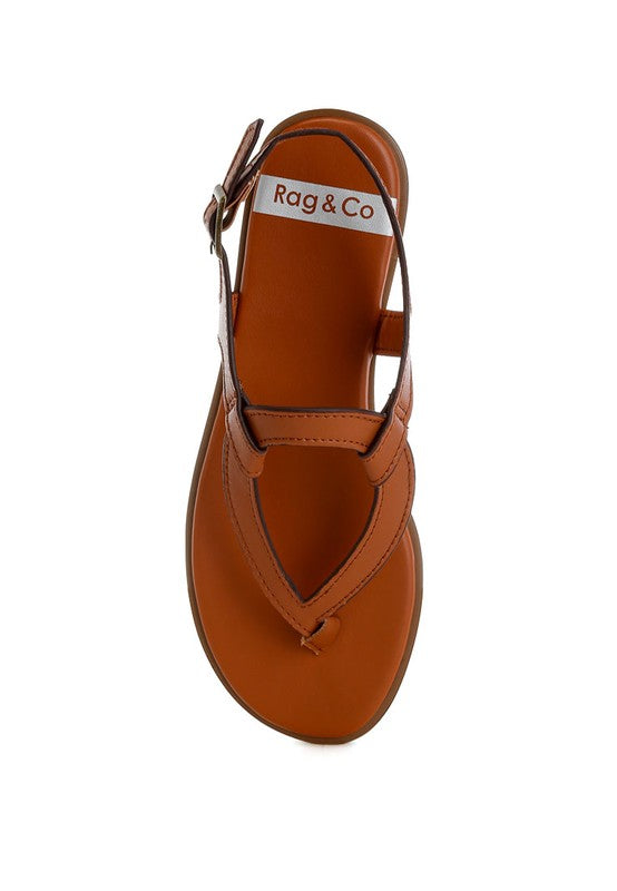 Torad Thong Toe Cut-Out Flats