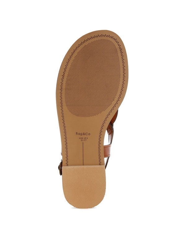 Torad Thong Toe Cut-Out Flats