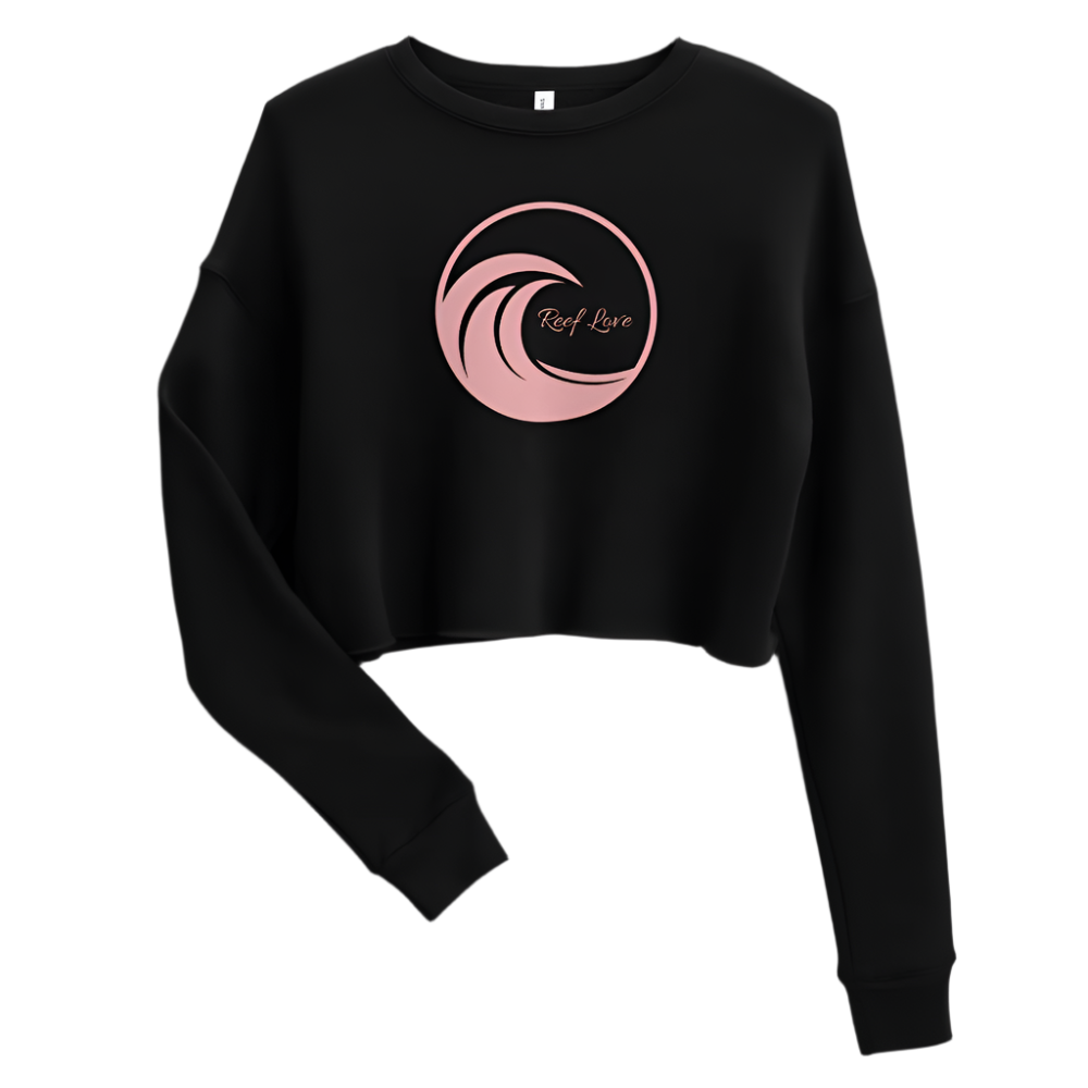reef love wave crop hoodie