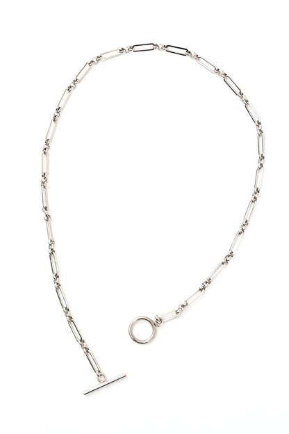 18K Stainless Toggle Chain Necklace, Tarnish Resistant-Reef Love