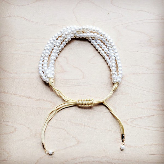 Pearl Mulit-Strand Beaded Bracelet-Bracelet-Reef Love