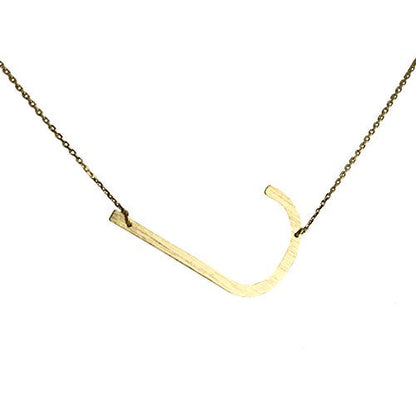 Gold Monogram Initial Necklace