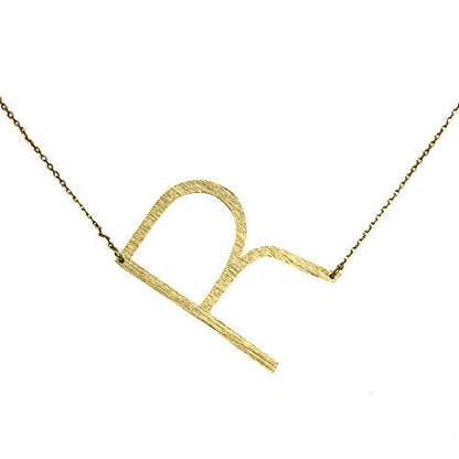 Gold Monogram Initial Necklace