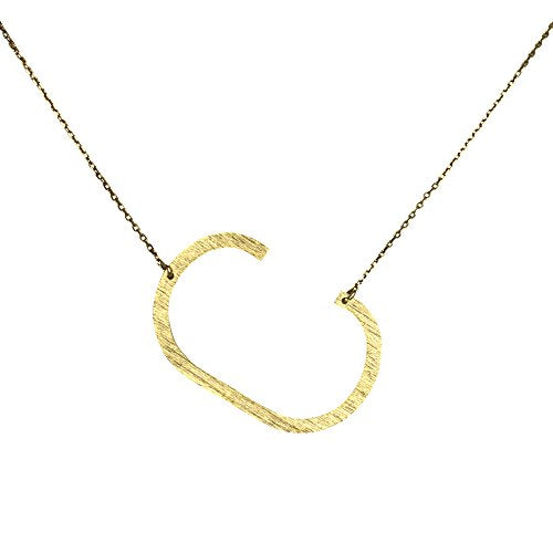 Gold Monogram Initial Necklace