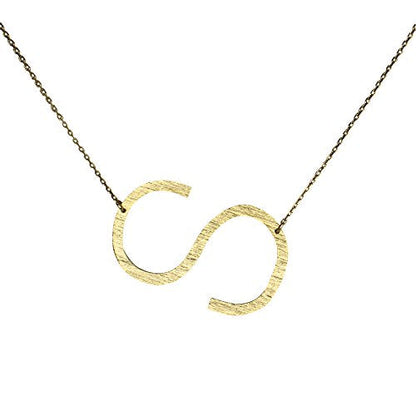 Gold Monogram Initial Necklace