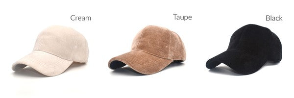 Women’s Velour Baseball Cap. Baseball mom hat