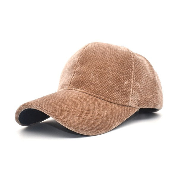Women’s Velour Baseball Cap. Baseball mom hat