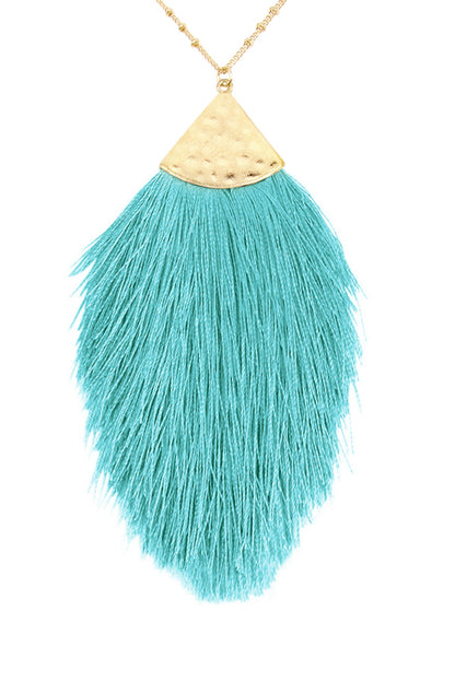 Tassel Pendant Necklace, Multiple Colors!