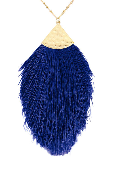 Tassel Pendant Necklace, Multiple Colors!