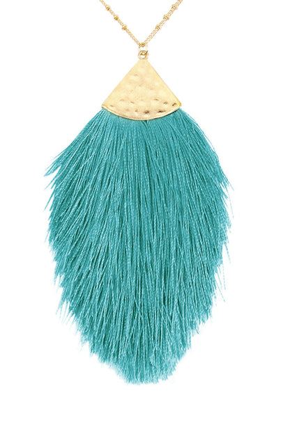 Tassel Pendant Necklace, Multiple Colors!