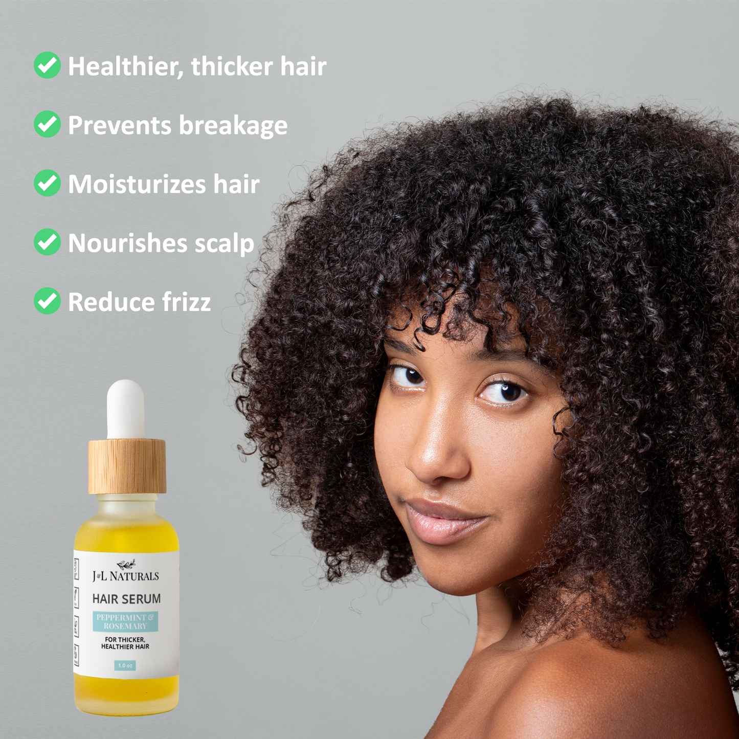 Healthy Hair Oil Serum, Vegan, Cruelty-free, Natural