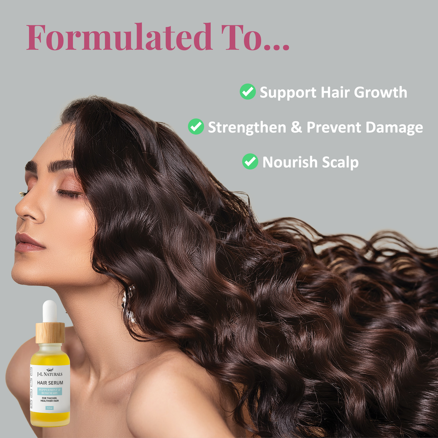 Healthy Hair Oil Serum, Vegan, Cruelty-free, Natural