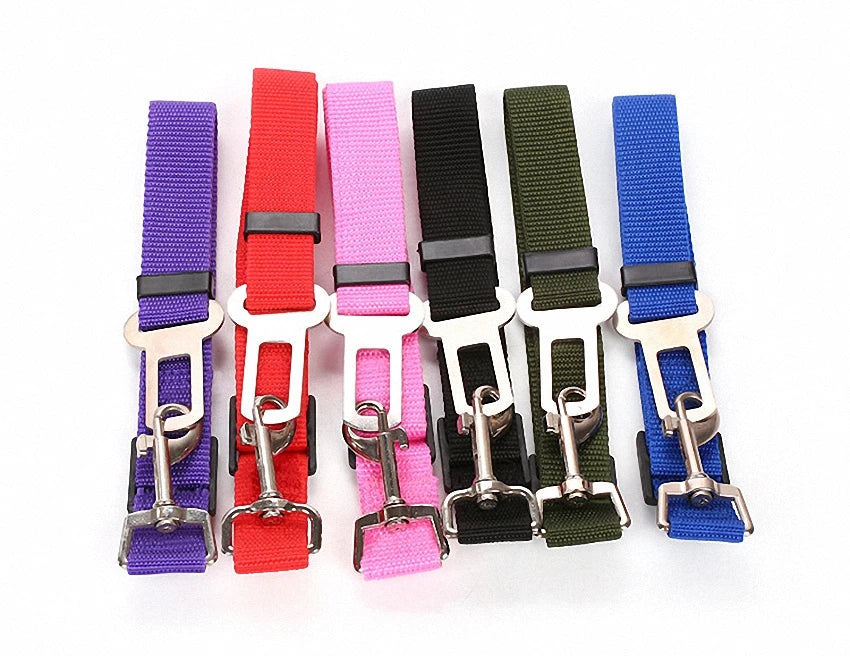 Dog Car Seat Belt Harness, Adjustable Leader Clip for Pet Safety