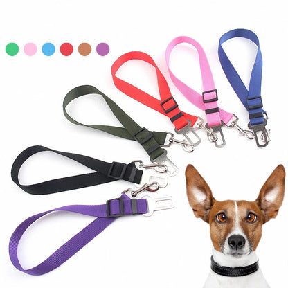 Dog Car Seat Belt Harness, Adjustable Leader Clip for Pet Safety