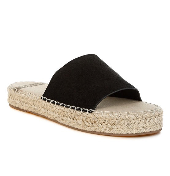 Huntra Real Soft Leather Espadrille Flatforms