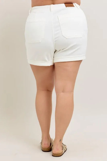 Judy Blue High Waist Cuff Denim Shorts