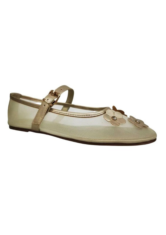LEVI Ballerina Flats with Strap