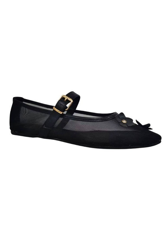 LEVI Ballerina Flats with Strap