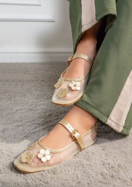 LEVI Ballerina Flats with Strap