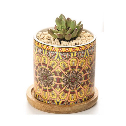 Mandala Planter Set of 4-Planter-Reef Love