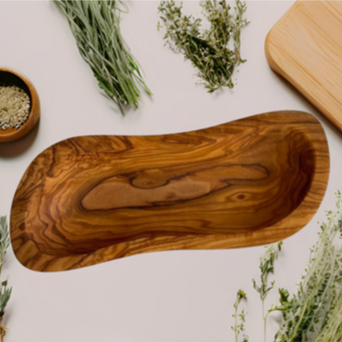 Mediterranean Olive Wood Multi-Purpose Decorative Bowl - Home Decor - by Reef Love
