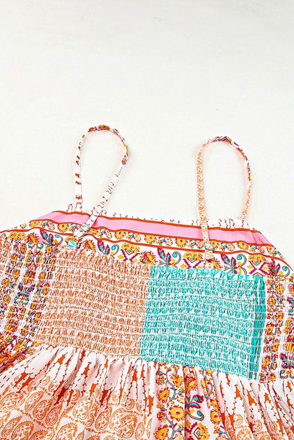 Mint Boho Patchwork Sundress