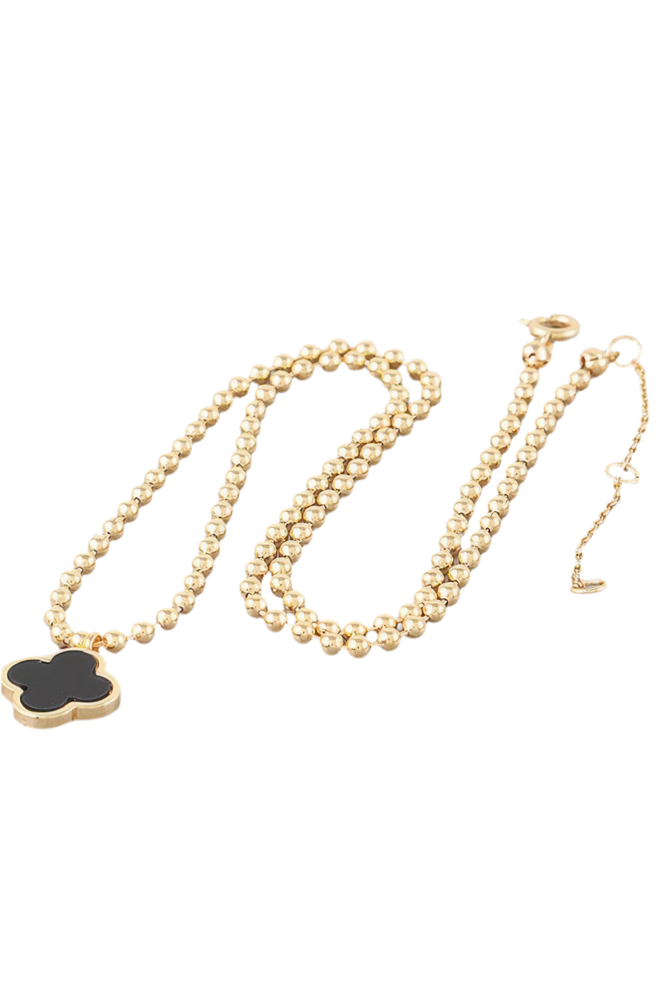 Modern Clover Charm Beaded Necklace-Jewelry & Accessories - Necklaces & Pendants-Reef Love