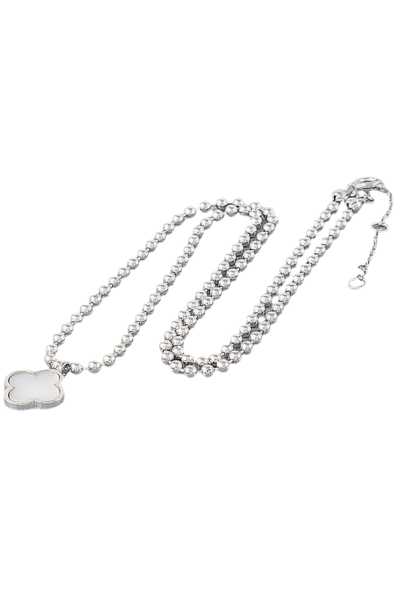 Modern Clover Charm Beaded Necklace-Jewelry & Accessories - Necklaces & Pendants-Reef Love
