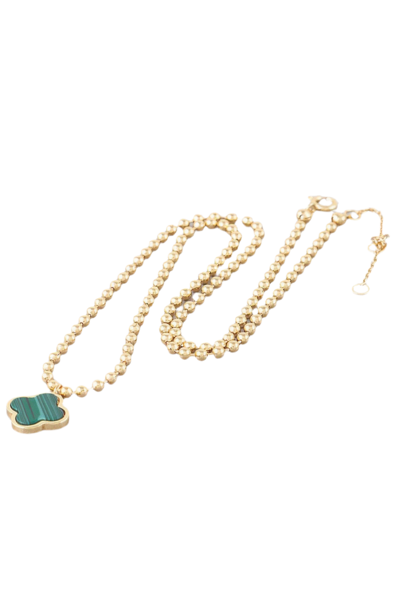 Modern Clover Charm Beaded Necklace-Jewelry & Accessories - Necklaces & Pendants-Reef Love