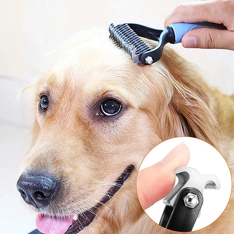 Pet De-shedding Brush, Dog Hair Remover