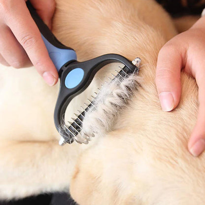 Pet De-shedding Brush, Dog Hair Remover