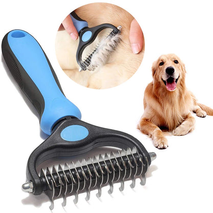 Pet De-shedding Brush, Dog Hair Remover