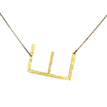 Gold Monogram Initial Necklace